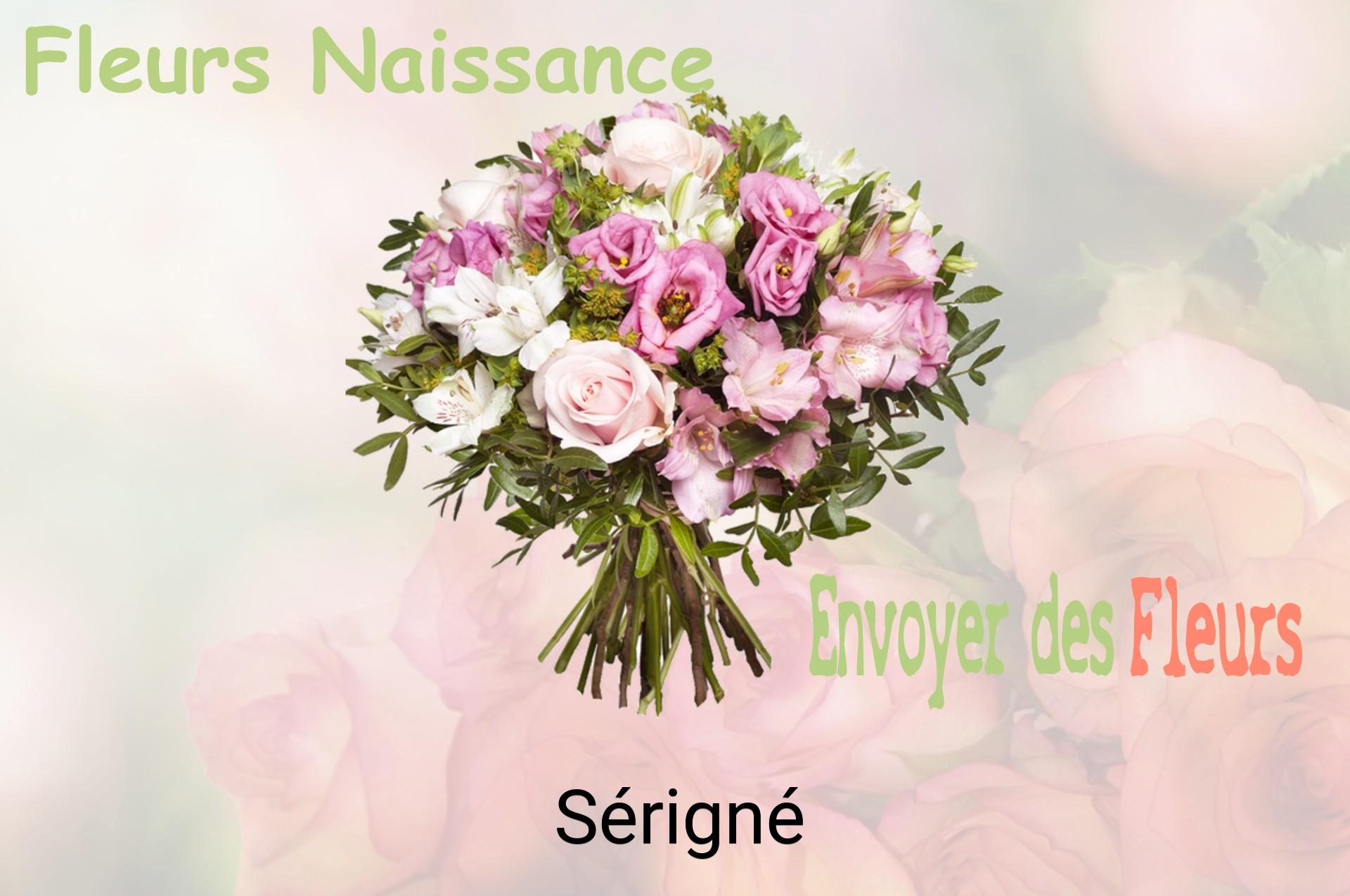 Bouquet de fleurs de naissance livré à Sérigné